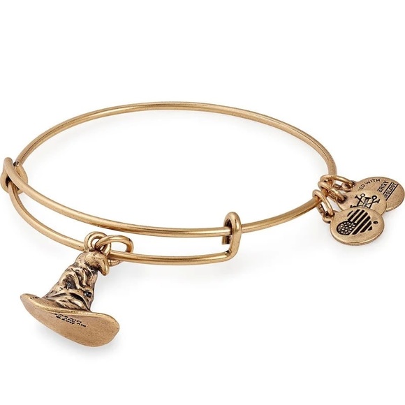 Alex and Ani Harry Potter Hogwarts Sorting Hat Adjustable Gold Tone Bangle 🧙♀️ - Picture 2 of 10